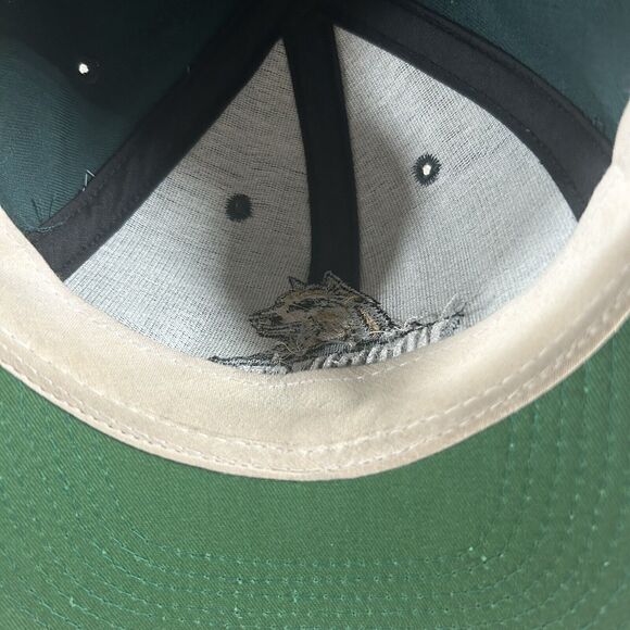 Vintage Wright State Raiders Hat Snapback College Green Wool Cap Made in USA - Picture 6 of 9